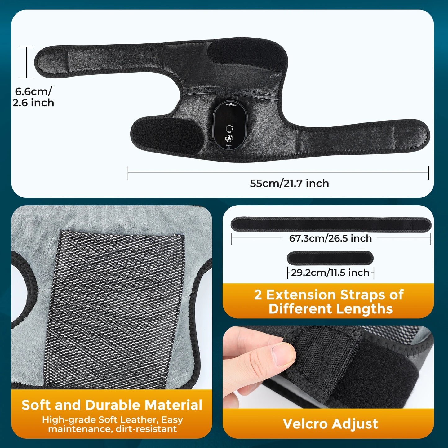 3 in 1 Heating Knee Pad Knee Massager 