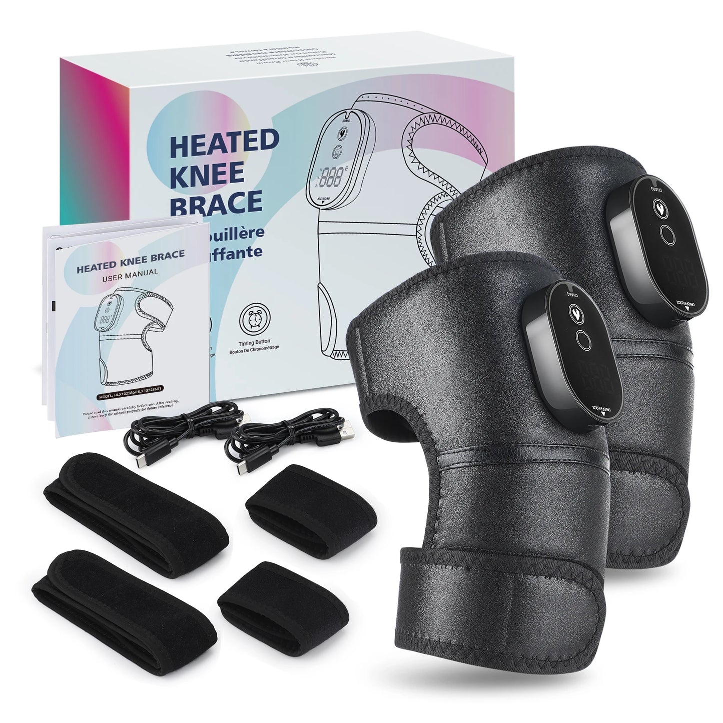 3 in 1 Heating Knee Pad Knee Massager 